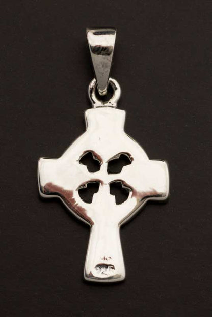 Pendentif croix celtique crucifix irlandais en argent 925 – Bijou ethnique symbolique artisanal
