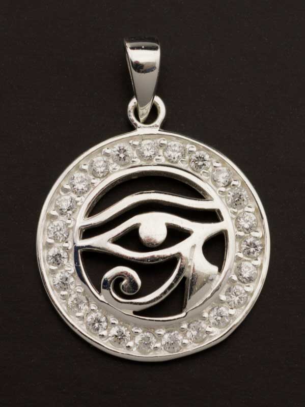 Pendentif Œil d'Horus en argent 925 – Symbole de sagesse et de protection