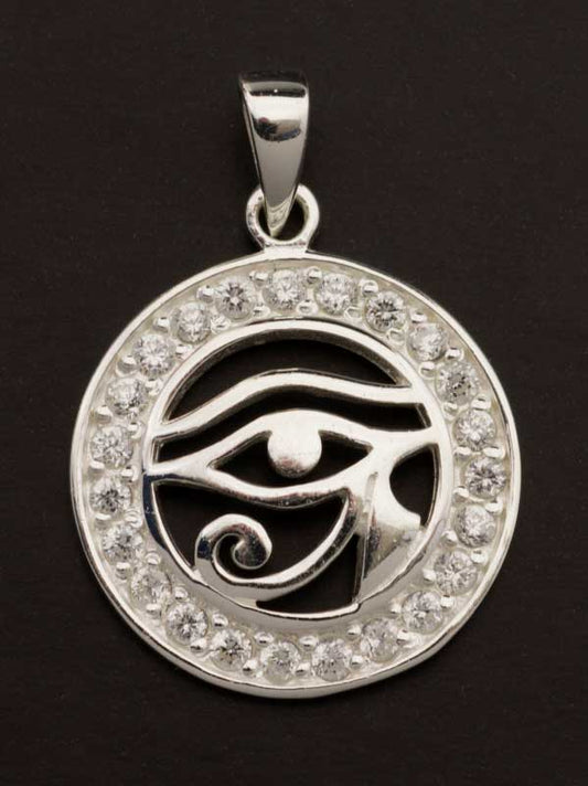 Pendentif Œil d’Horus en Argent 925 – Symbole Égyptien de Protection et de Sagesse