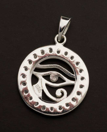 Pendentif Œil d'Horus en argent 925 – Symbole de sagesse et de protection
