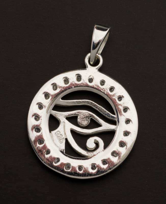 Pendentif Œil d’Horus en Argent 925 – Symbole Égyptien de Protection et de Sagesse