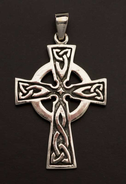 Pendentif croix celtique en argent – bijou celte traditionnel breton