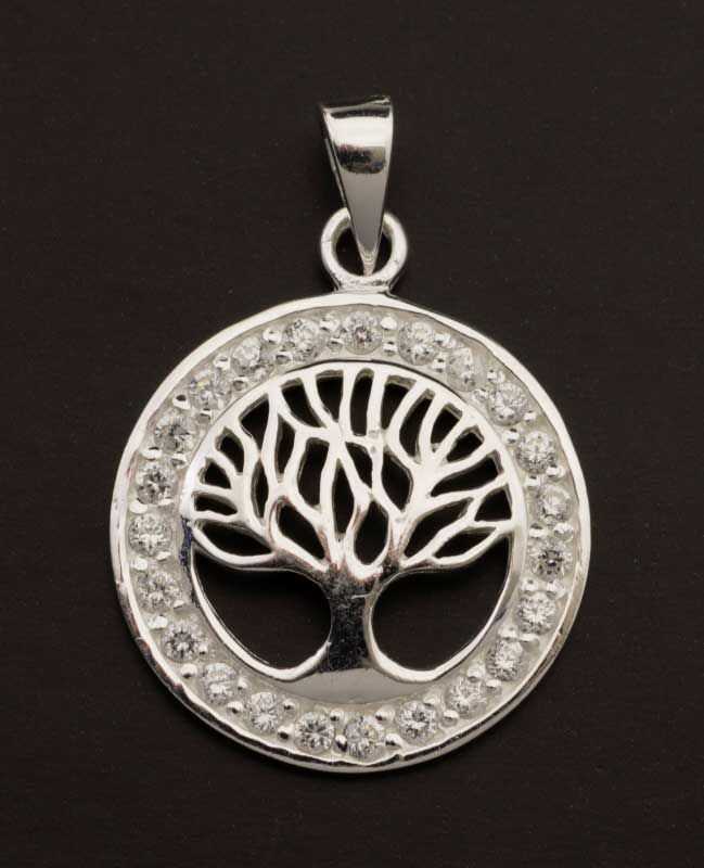 Pendentif Yggdrasil Arbre de Vie en argent 925 – Symbole nordique d’harmonie et de sagesse
