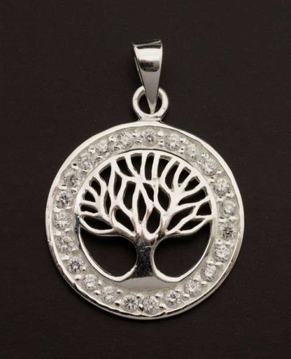 Pendentif Yggdrasil Arbre de Vie en argent 925 – Symbole nordique d’harmonie et de sagesse