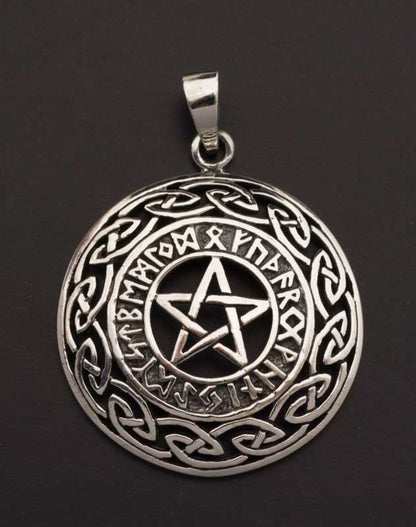 Pendentif Tétragramme Viking en Argent Massif 925