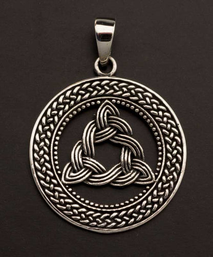 Pendentif celtique Triquetra – nœud d’éternité en argent massif 925