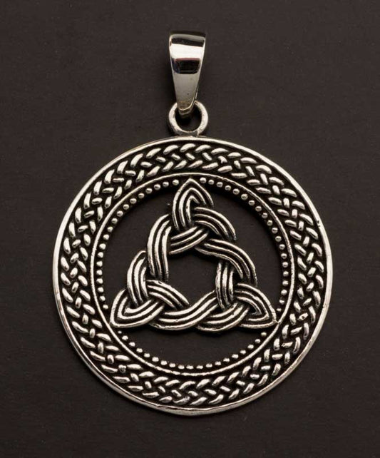 Pendentif celtique Triquetra – nœud d’éternité en argent massif 925