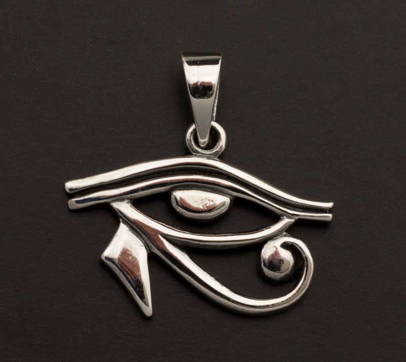 Pendentif Œil d’Horus ou Oudjat en argent 925 – Bijou inspiré de l’Égypte ancienne