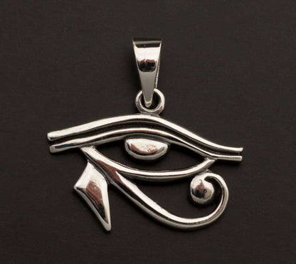 Pendentif Œil d’Horus ou Oudjat en argent 925 – Bijou inspiré de l’Égypte ancienne