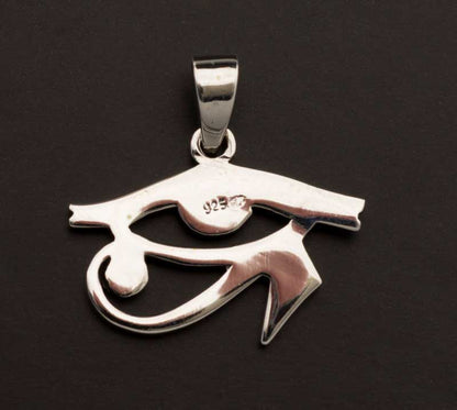 Pendentif Œil d’Horus ou Oudjat en argent 925 – Bijou inspiré de l’Égypte ancienne