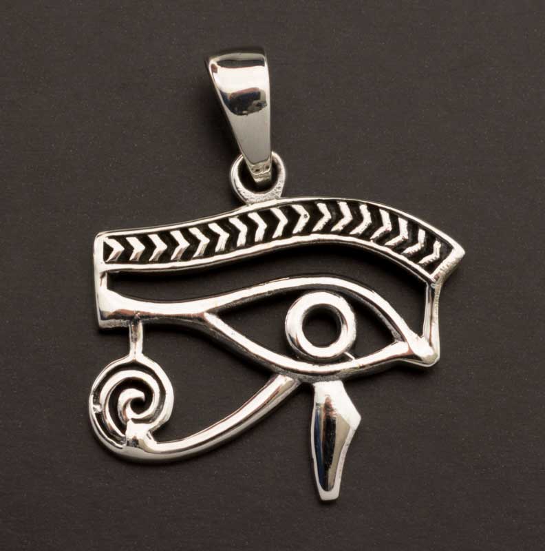 Pendentif Œil d'Horus en argent 925 – Symbole de spiritualité et d'élégance