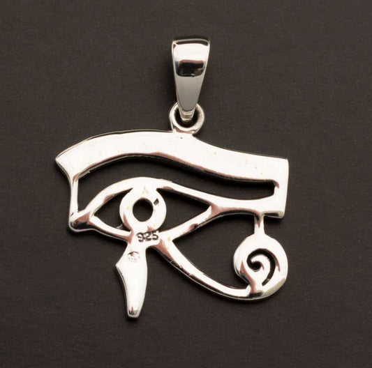 Pendentif Œil d'Horus en argent 925 – Symbole de spiritualité et d'élégance