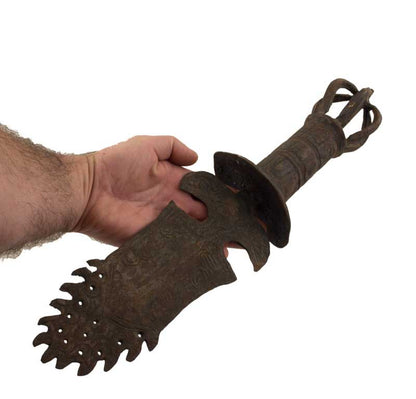 Khadga – Épée de Manjushri en Fer, Objet Rituel du Bouddhisme Tibétain