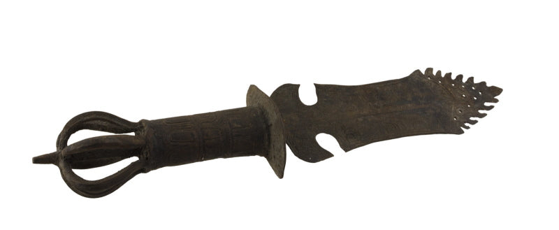 Ancien Khadga Tibétain en Fer 55 cm – Épée Rituelle de Manjushri