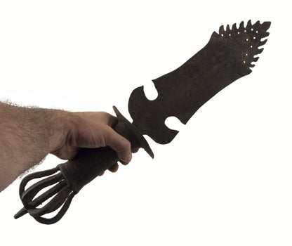 Ancien Khadga Tibétain en Fer 55 cm – Épée Rituelle de Manjushri