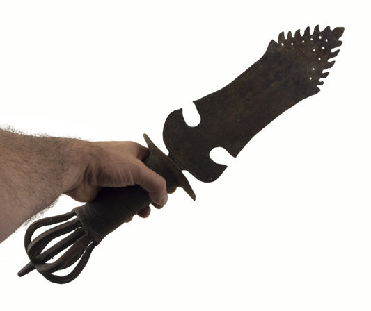 Ancien Khadga Tibétain en Fer 55 cm – Épée Rituelle de Manjushri