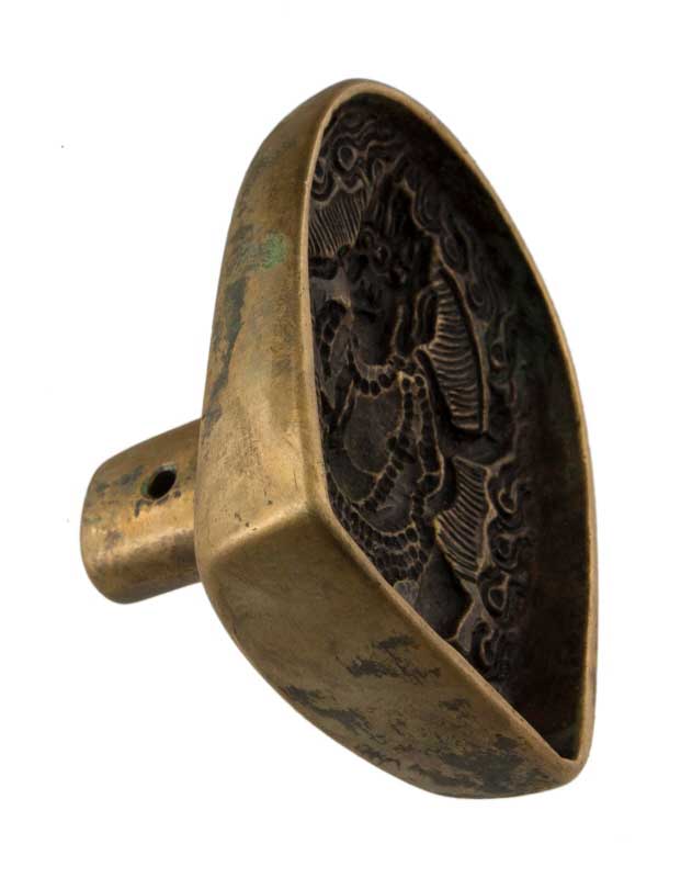 Moule À Tsa-Tsa Mahakala En Alliage De Cuivre – Objet Rituel Du Bouddhisme Tibétain