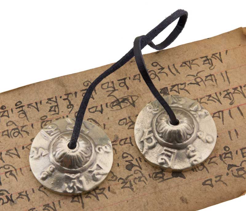 Tingshas Bouddhistes – Cymbales Tibétaines Artisanales Ø 45 mm