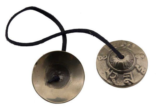 Tingshas Bouddhistes – Cymbales Tibétaines Artisanales Ø 45 mm
