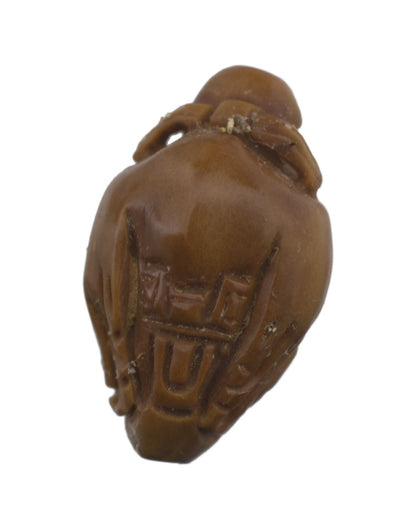 Noyau d’Olive Sculpté Confucius – Sculpture Chinoise Rare