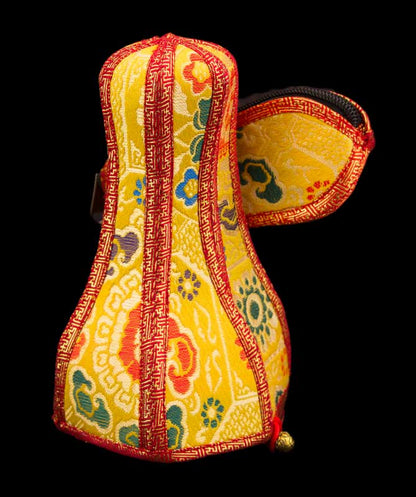 Housse en Brocart pour Cloche Tibétaine et Dorje – Étui de Protection