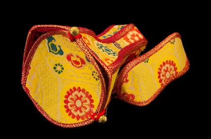 Housse en Brocart pour Cloche Tibétaine et Dorje – Étui de Protection