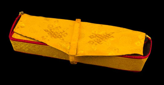Pochette Tibétaine en Brocart – Étui pour Livre de Prières et Documents Précieux