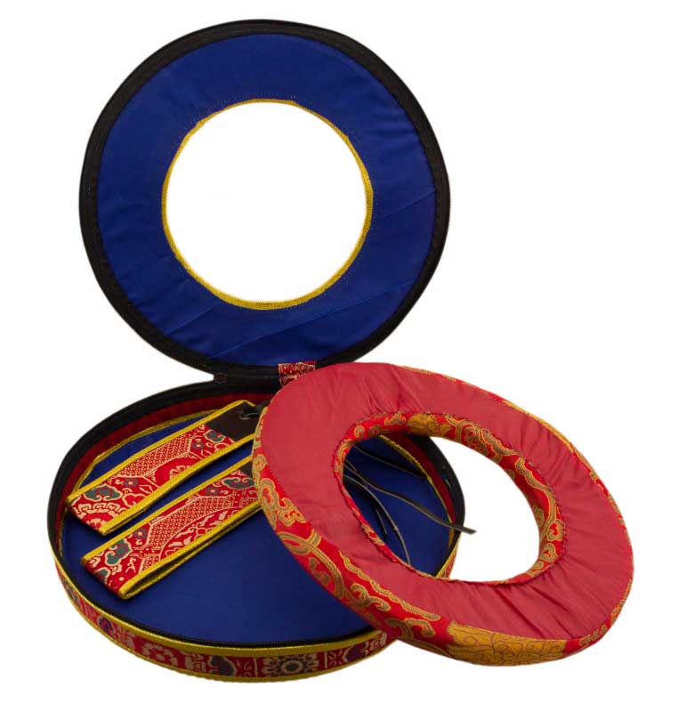 Housse Pour Cymbales Tingsha Tibétaines 300mm – Grand Format en Brocart