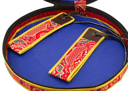 Housse Pour Cymbales Tingsha Tibétaines 300mm – Grand Format en Brocart