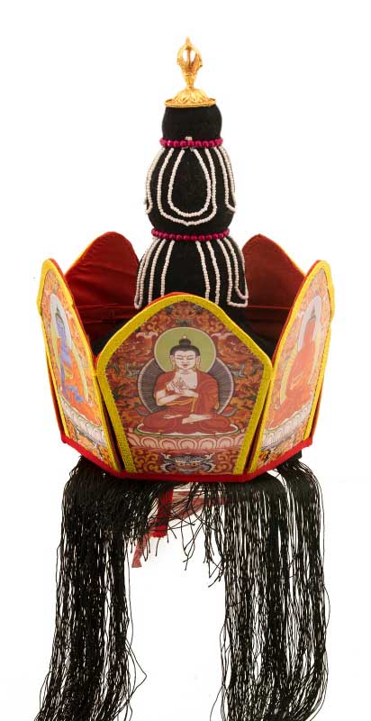 Set Couronne des Cinq Bouddhas Gyalwa Rig Nga – Objet Rituel Bouddhiste Tibétain
