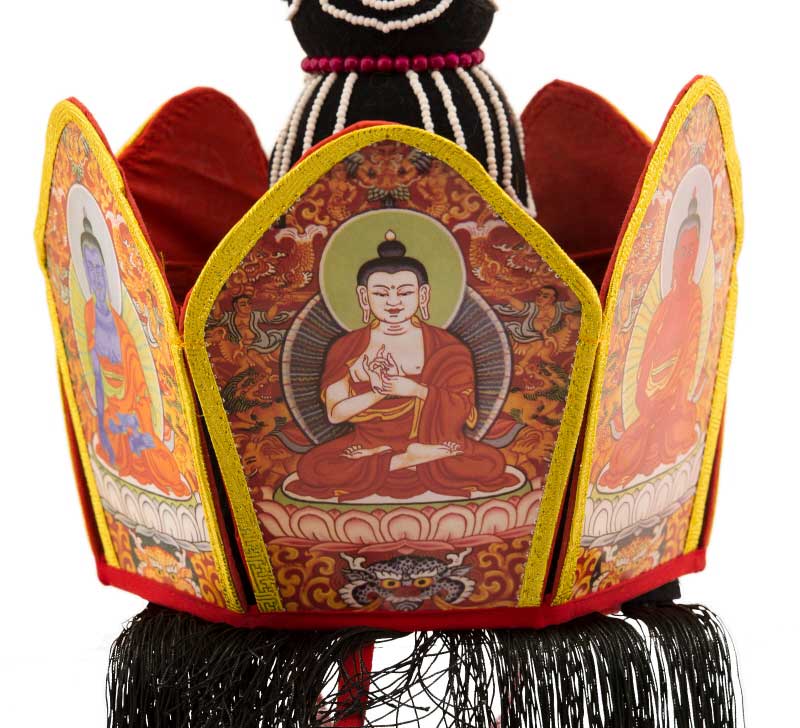 Set Couronne des Cinq Bouddhas Gyalwa Rig Nga – Objet Rituel Bouddhiste Tibétain