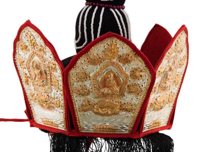 Couronne Des Cinq Bouddhas Gyalwa Rig Nga – Objet Rituel Bouddhiste Tibétain