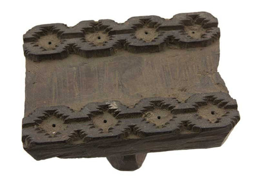 Ancien Grand Tampon À Impression Textile En Bois – Bunta Du Rajasthan