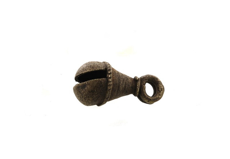 Ancien Grelot Clarinette en Laiton 6.5cm – Clochette Tibétaine du Népal