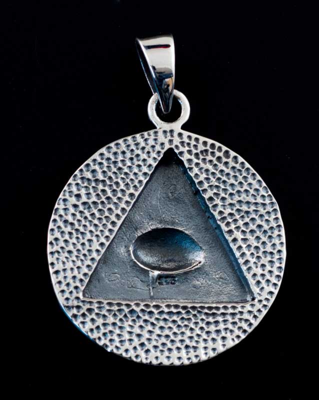 Pendentif Œil Omniscient en Argent 925 – Symbole de Lumière et de Connaissance
