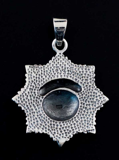 Pendentif Œil Radiant en Argent 925 – Symbole de Lumière et de Connaissance Intérieure