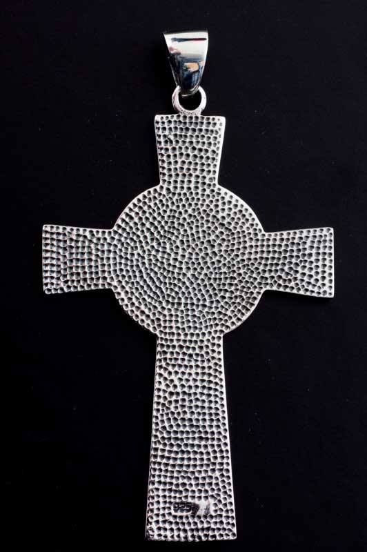 Croix Celtique en Argent 925 – Symboles de Fraternité et Géométrie Sacrée
