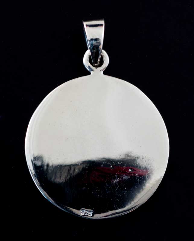 Médaille pendentif Saint Christophe – talisman de protection en argent massif 925