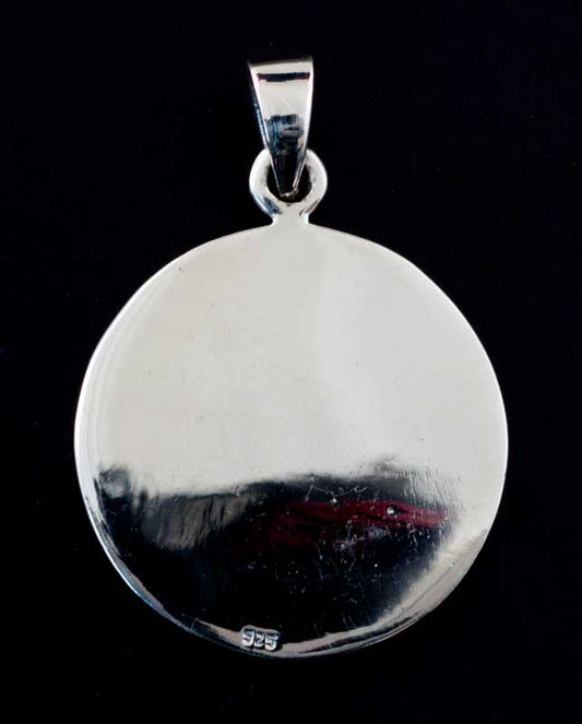 Médaille pendentif Saint Christophe – talisman de protection en argent massif 925