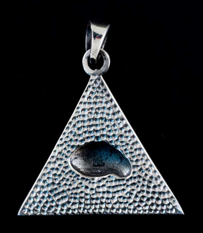 Pendentif Maçonnique en Argent 925 – Œil de la Providence et Pyramide