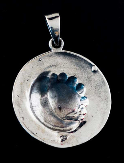 Pendentif Lune et Soleil Viking en Argent Massif 925