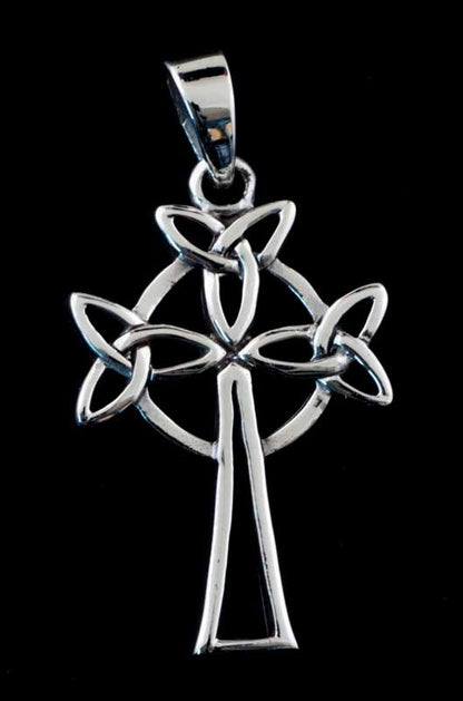 Pendentif croix celtique irlandaise Saint-Patrick en argent 925 – Symbole d’amour et de tradition celte