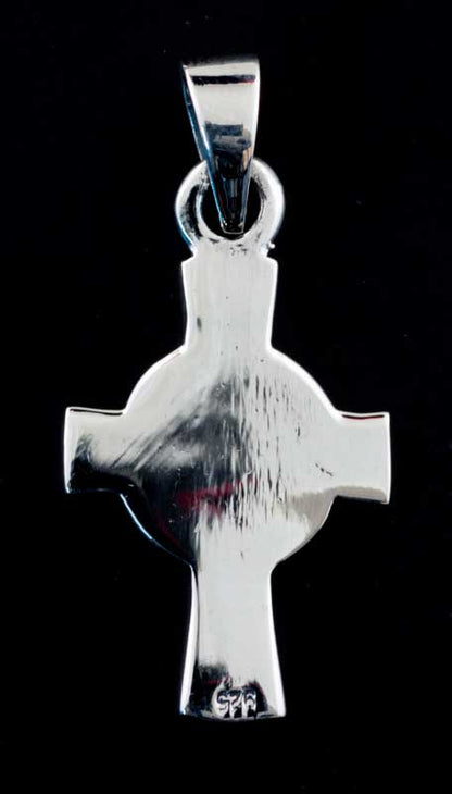 Pendentif croix celtique en argent 925 – Bijou ethnique artisanal symbole ancestral