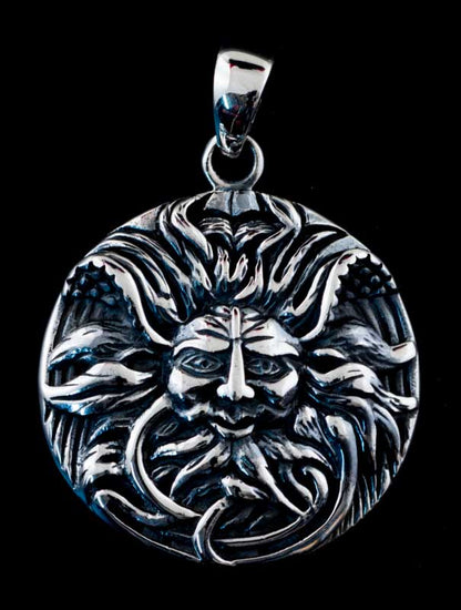Pendentif Soleil Odin en Argent Massif 925 - Viking
