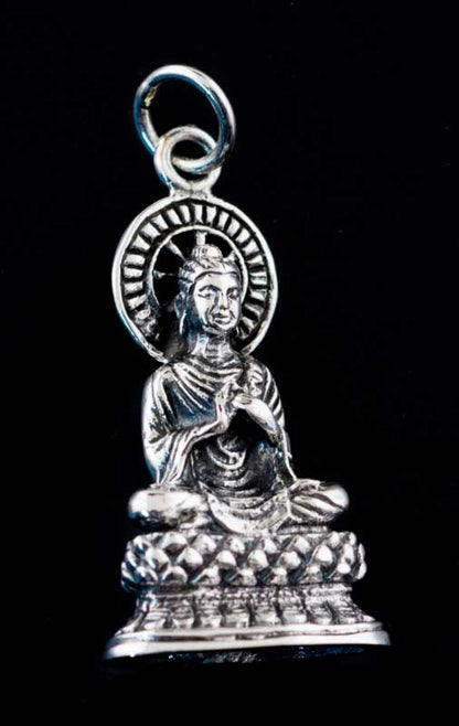 Pendentif Bouddha Vairochana en Argent 925
