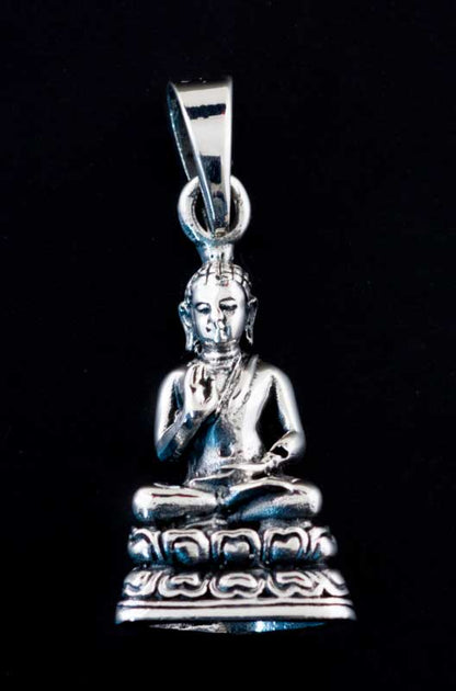 Pendentif Bouddha Amoghasiddhi en Argent 925