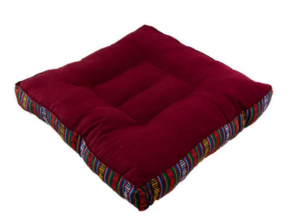 Zafu De Méditation Népalais – Coussin Traditionnel En Kapok Fait Main