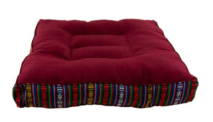 Zafu De Méditation Népalais – Coussin Traditionnel En Kapok Fait Main