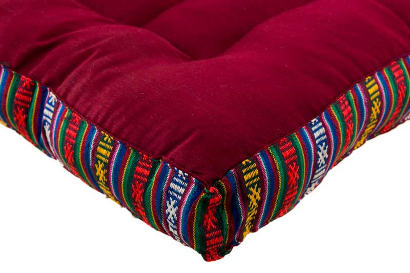 Zafu De Méditation Népalais – Coussin Traditionnel En Kapok Fait Main