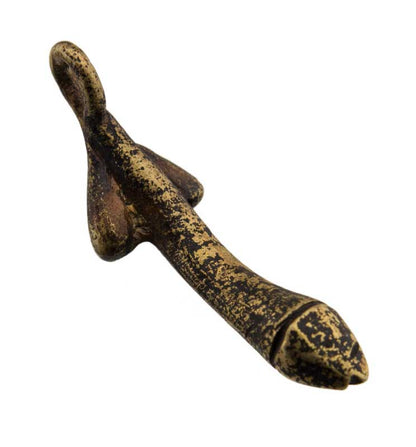 Porte-Clé Zizi En Laiton – Création Artisanale Du Cameroun